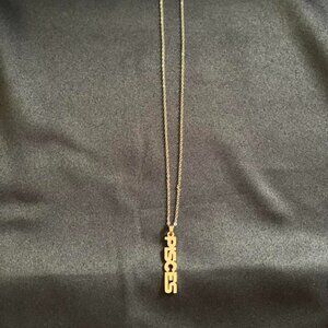 Zodiac necklace , Sliver Pisces